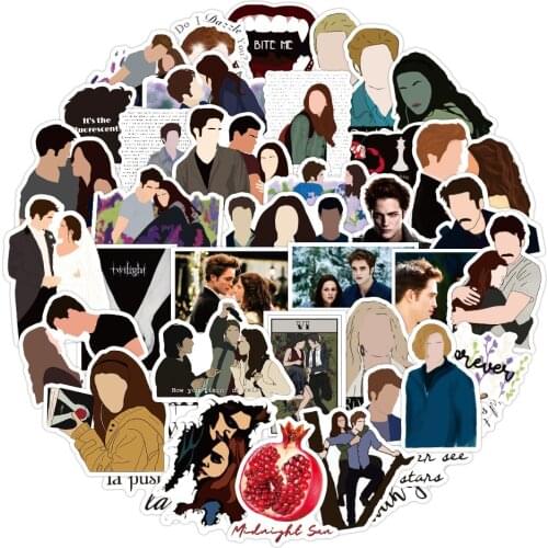 10/50PCS Classic Movie The Twilight Saga Stickers DIY Travel Skateboard Suitcase Guitar Luggage Laptop Cool Decals Sticker Toys