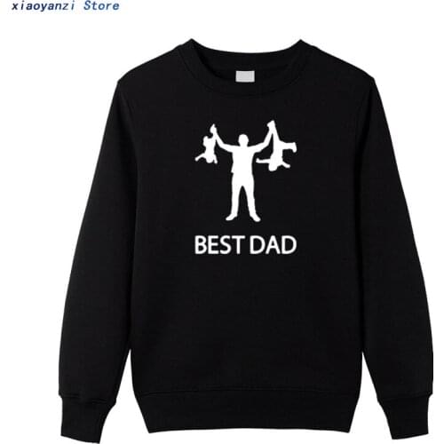 Best Dad men sweatshirts Funny Design Father Day hoodies Cotton Fashion Gift joggers pullovers Asian Size