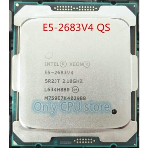 Original procesador Intel Xeon E5-2683V4 QS versión 2,10 GHZ 16 núcleos 40MB E5-2683 V4 E5 2683 V4 LGA2011-3 120W E5 2683V4
