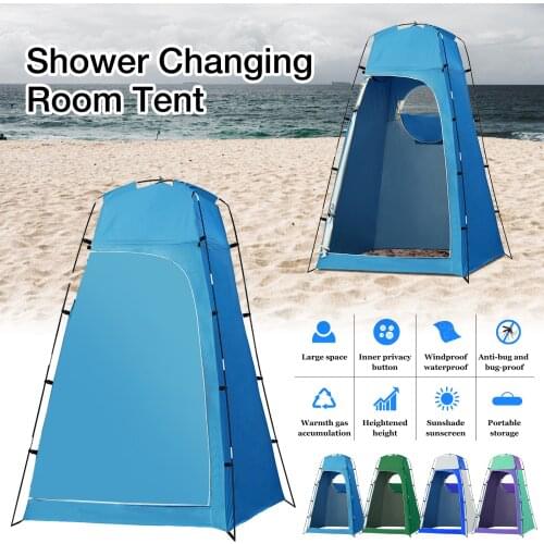 Portable Outdoor Shower Tent Camp Toilet Rain Shelter For Camping And Beach Portable Pop Up Privacy Tent Camping