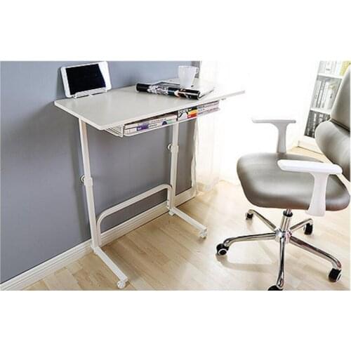 80*40CM Height-Adjustable Side Table Laptop desk Computer Desk with Storage space