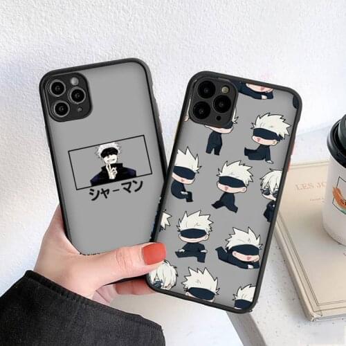 Jujutsu Kaisen Phone Case For iphone 12 11 8 7 plus mini x xs xr pro max matte transparent cover