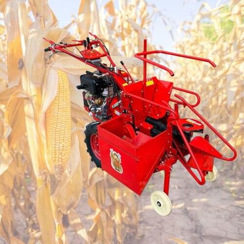 Handheld diesel powered corn harvester crowbar machine corn straw crusher