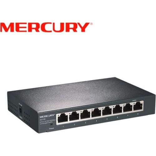 MERCURY SG108 8 Port Gigabit Metal Ethernet Network Switch 10/100/1000Mbps Desktop Switch