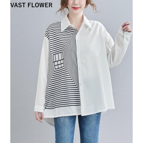 Женские рубашки в полоску VAST FLOWER China At AliExpress