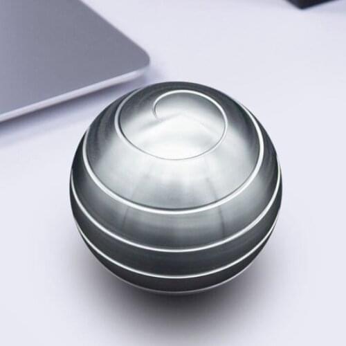 38mm Decompression Rotating Spherical Gyroscope Desktop Office Desk Fidget Toys Optical Illusion Flowing Finger Toys Adult Gifts