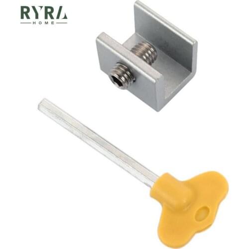 Household Improvement Hardware Window Security Key Lock Sliding Doors Windows Restrictor Child Safety Anti-theft Door Lock Stop
