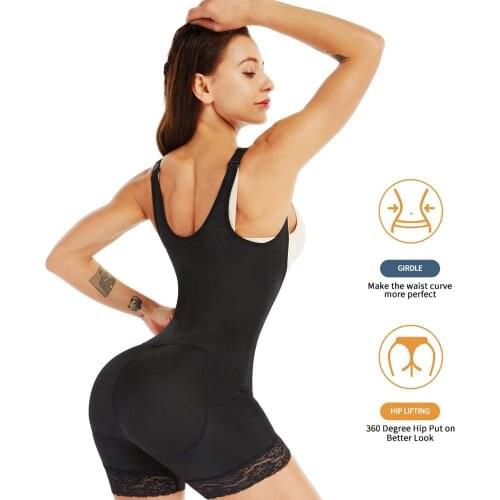 Women Body Shaper Bodysuit Latex Shapewear Butt Lifter Tummy Control Waist Shaping Slimming Underwear