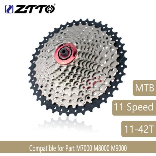 ZTTO Mountain Bike MTB 11 Speed Cassette 11S 42T Bicycle Parts Cassete Freewheel Sprocket For XT M8000 SLX M7000 M9000 NX 544g