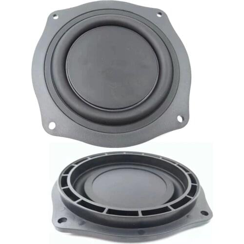 2pcs 4.47" inch 113.6mm Speaker Passive Radiator Auxiliary Bass Woofer Rubber Vibration Plate