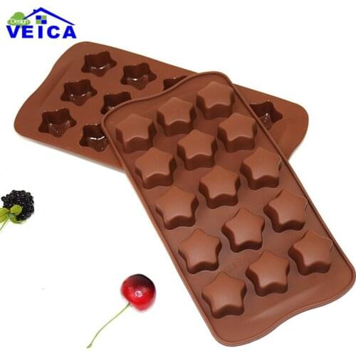 1Pcs Star type Silicone Cake Chocolate Mold Jelly Mold Cake Moulds Bakeware Free Shipping