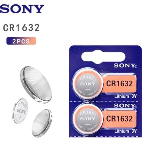 2Pc SONY CR1632 1632 DL1632 BR1632 3V Lithium Batteries Cell Button Coin Battery For Watch Remote Control Scale