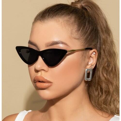 2021 Ladies Cat Eye Sunglasses Women Brand Designer Fashion Small Frame Sun Glasses for Female Trend Glasees Oculos de sol UV400