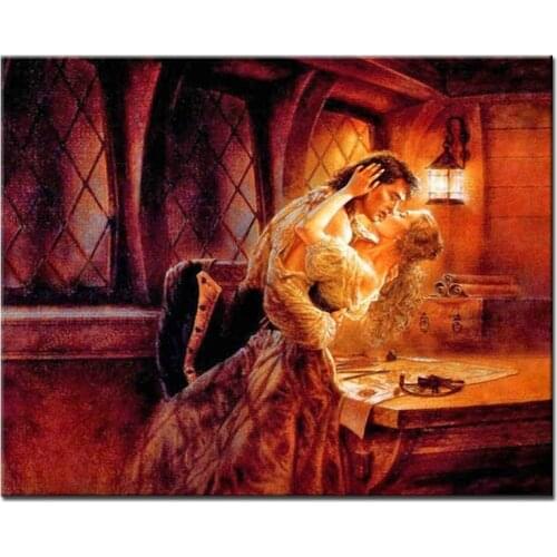 New World Diamond Embroidery Kiss in the captains cabin 5d rhinestone Embroidery Diamant painting sale lovers DecorationZP-3070
