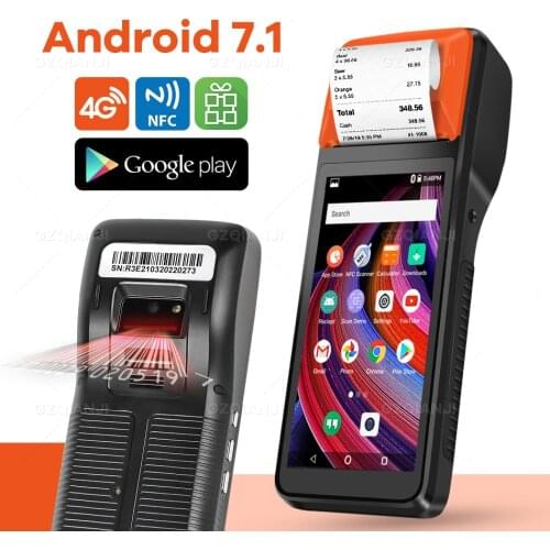 Android PDA POS Receipt Bill Thermal Wifi Bluetooth Mobile Printer 58mm Wireless Handheld Terminal PDA Camera Mobile devices