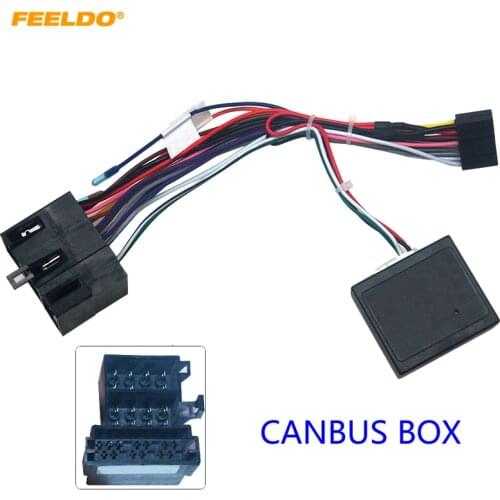 FEELDO Car Audio 16PIN Android Power Cable Adapter With Canbus Box For Lifan X50 X60 Stereo Wiring Harness Plug #HQ6495