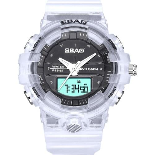 White Ice Watch Men Casual Transparent Watches Gshock Sport Quartz Wristwatches Unisex Watch Clock Relogio Masculino Horloge Man