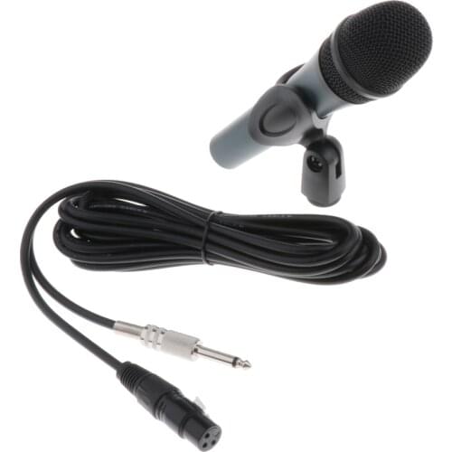 Dynamic Vocal Microphone For Stage Conference KTV Karaoke EQ-845 W/ Cable