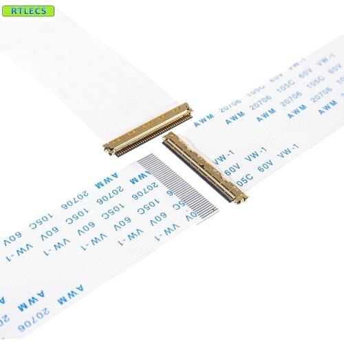 20pcs I-PEX 20453-040 Flexible Flat Ribbon Cable FFC FPC 40 Pin 0.5mm pitch EDP Panel 100 150 200 300 mm Reverse Different Sides