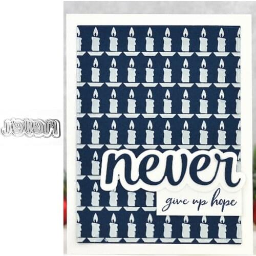 Word Never Metal Cutting Dies for Scrapbooking and Card Making Paper Craft 2019 New die cuts