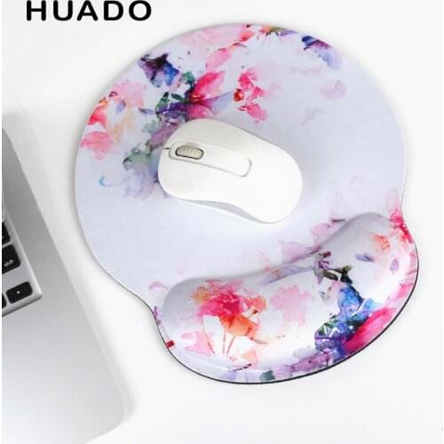 Practical Mouse Pad with Wrist Rest Anti Slip Rubber Base Soft Durable Hand Pad Ergonomic Design for Gamer/Office/Home