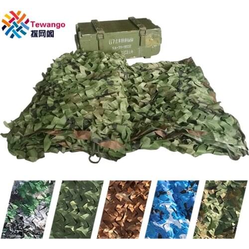 Tewango Outdoor Custom Size Army Jungle Hunting Camping Military Camouflage Nets Camo Mesh Net Hide Cover