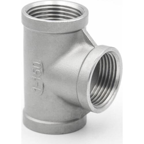 Female thread Three TEE Joint Pipe Connection 304 Stainless Steel connector Fittings