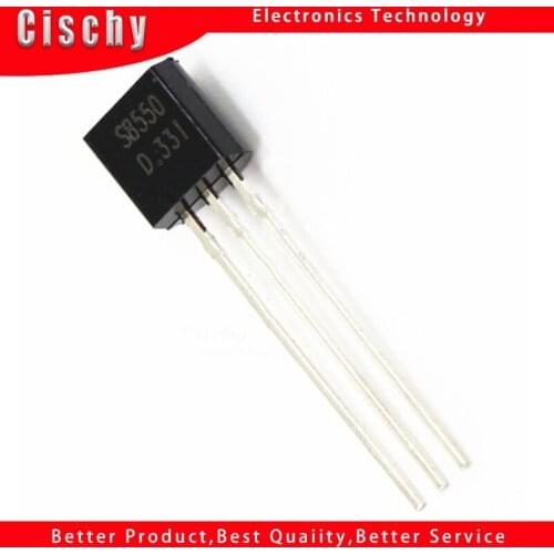 100pcs S8550 TO92 S8550D TO-92 8550 TRANSISTOR PNP 0.5A IC