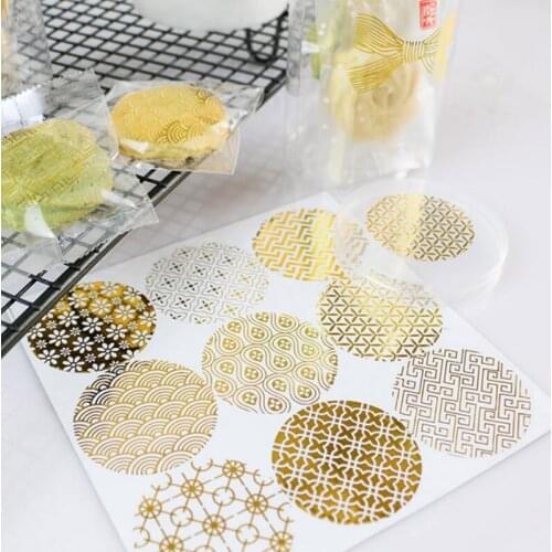 900 pcs/lot multifunction DIY gift label round baking sticker pvc sticker adhesive homemade products gift package seal wholesale