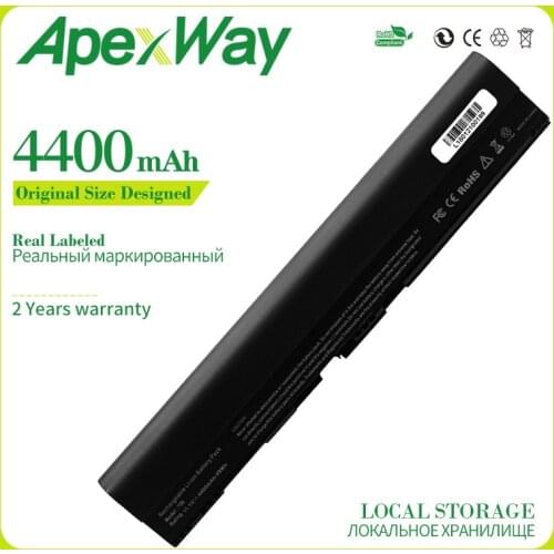 Apexway 6 Cell New AL12B32 Laptop Battery for Acer Aspire One 725 756 V5-171 B113 B113M AL12X32 AL12A31 AL12B31 AL12B32