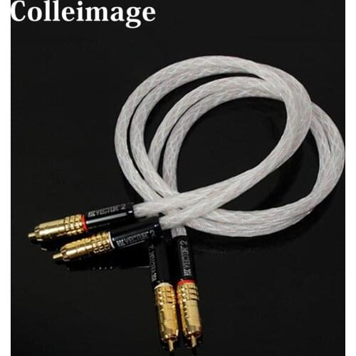 Colleimage TARA Labs RSC Vector 2 Hifi 2RCA Cable High Quality DVD Amplifier Multinedia Interconnection Rca Audio Cable