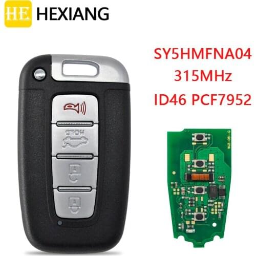 HE Xiang Car Remote Key For KIA Forte Soul Rio Sorento Hyundai Elantra Genesis Veloster Tucson SY5HMFNA04 ID46 PCF7952 315MHz