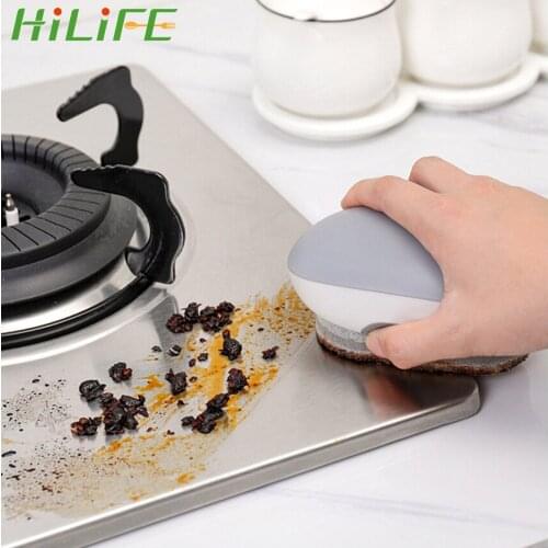 HILIFE Bathroom Toilet Glass Wall Magic Cleaning Tool Kitchen Cleaning Brush Plastic Handle Sponge Brushes Dish Cleaner