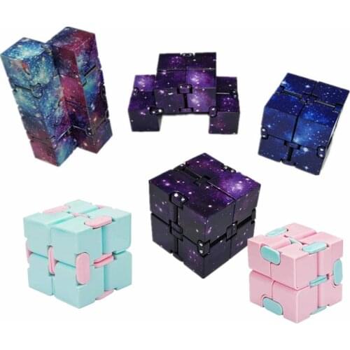 Colorful Infinity Magic Cube Antistress Fidget Toys Hand Anti Stress Relief Infinite Cube Funny Hand Game Toys