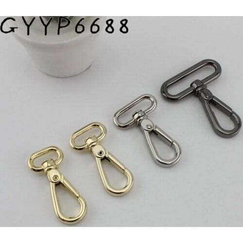 10pcs 4 colors 13mm 15mm 21mm 34mm trigger snap hook metal swivel clasp lobster claws swivel hooks hardware hook clasp