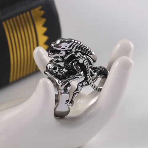 Retro Mens Ring Punk Style 2020 Autumn And Winter New Hip-hop Personality Animal Lizard Alloy Ring Jewelry Gift