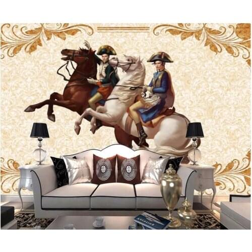 Custom mural 3d photo wallpaper European Napoleon hand painted TV living room Home decor 3d wall murals wallpaper for wall 3 d