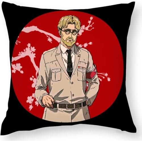 On Titan Zeke Yeager Pillow Case Throw Cushion Cover Creative Decoration for Home Sofa Multi-size On Titan Shingeki No Kyojin Ao