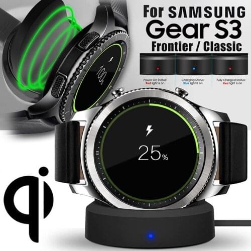 New Wireless Charging Dock Charger Cradle For Samsung Gear S3 Smart Watch