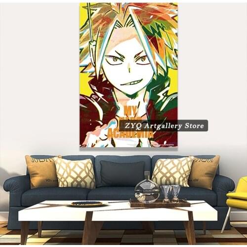 My Hero Academia Kaminari Denki Anime Poster Perfect Gift For Home Decor MHA Canvas Painting Art Wall Decoration