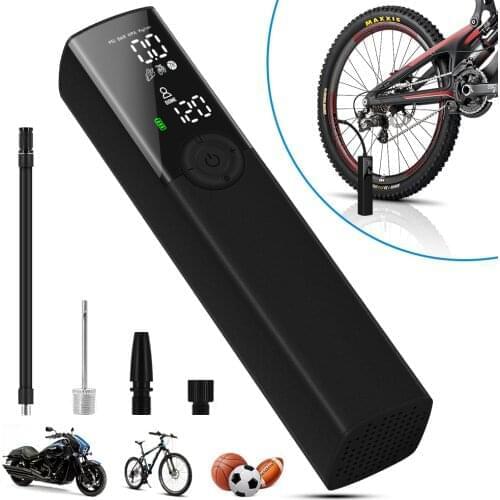 Mini Tyre Portable Air Compressor Inflator Electric Tire Air Pump for Car Bicycle Ball Recharge Tyre Pump With LED light 120PSI