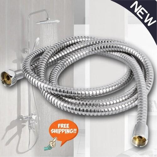 1.5/2m 201 Stainless Steel Shower Hose High Quality faucet hose flexible shower Hose thick Silicone Bathroom 3 meter shower hose