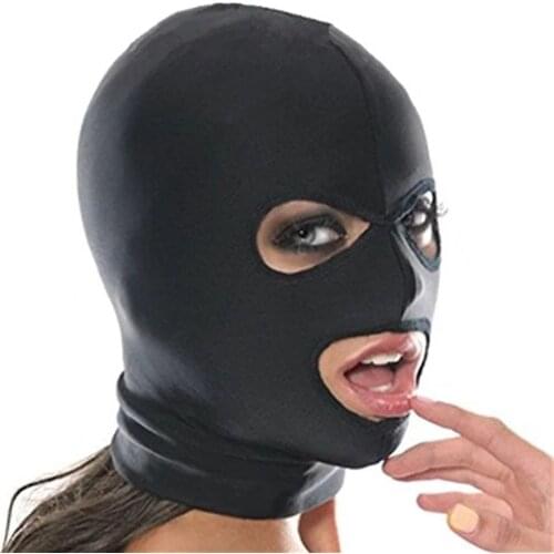 SM BDSM Bondage Gear Sexy Headgear Erotic Slave Restraint Hood Adult Games Sex Toys For Women Soft Head Mask Couples Sex Shop