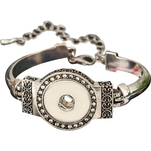 SMB18-79 High quality bracelet snaps bracelets pour snap button fit 18-20mm Interchangeable ginger snaps bracelet bangels