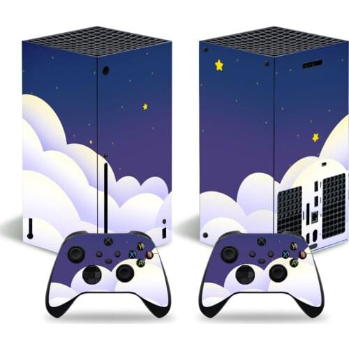 Auspicious Clouds Style Skin Sticker Decal Cover for Xbox Series X Console and 2 Controllers Xbox Series X Skin Sticker Viny 1