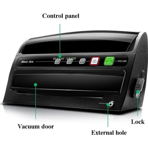 Vacuum Sealer Packaging and Sealing Small Wet and Dry Food Preservation Automatic Vacuum Packaging Machine MS1106