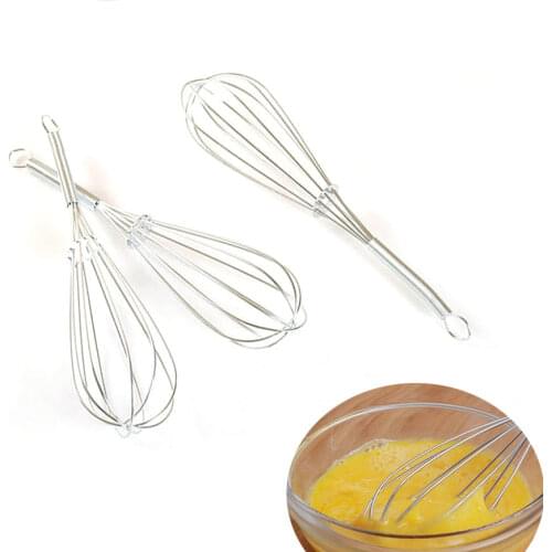 Spring Handle Stainless Steel Egg Stirring Balloon Wire Whisk Manual Egg Beater Mixer Kitchen Baking Utensil Cream Butter Whisk