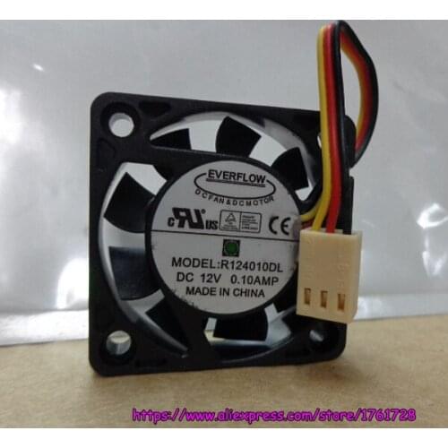 Brand new 40*40*10mm 4cm fan R124010DL 12V 0.10A dual ball bearings