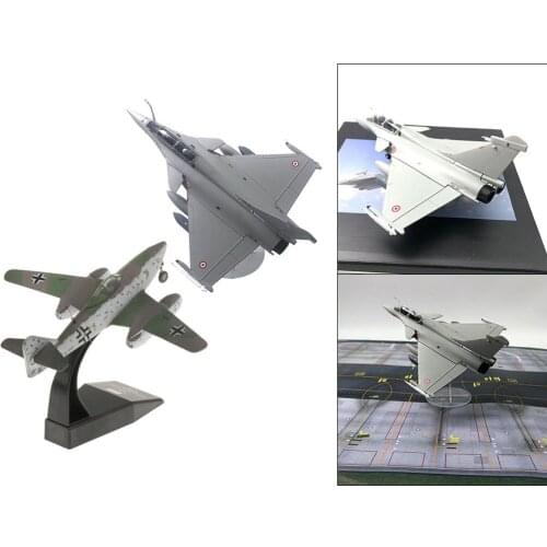 2x 1:72 Dassault Rafale Fighter & Me-262-4 Alloy Diecast Aircraft Decor