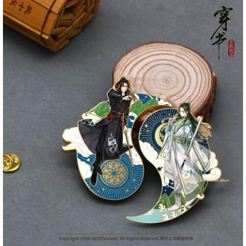 Anime Scum Villain Self Saving System Shen Qingqiu Luo Binghe Metals Badge Figure Brooch Pin Bags Medal Button Souvenir Gift
